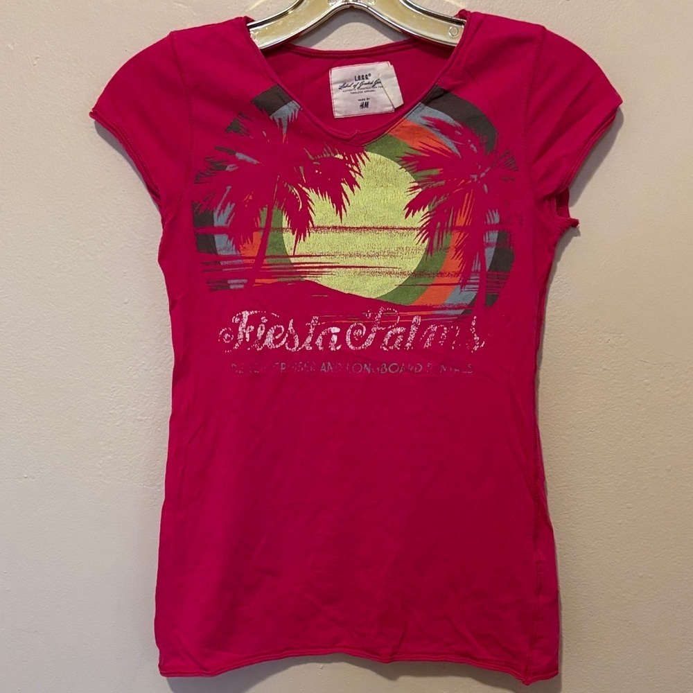 H&M Fuchsia Tropical Kids Tee